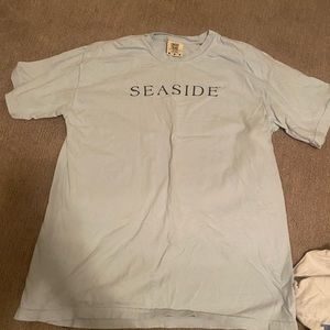 super cute seaside shirt blue